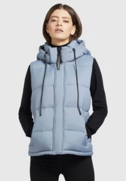 Khujo EDEN MATT - Weste - Hellblau