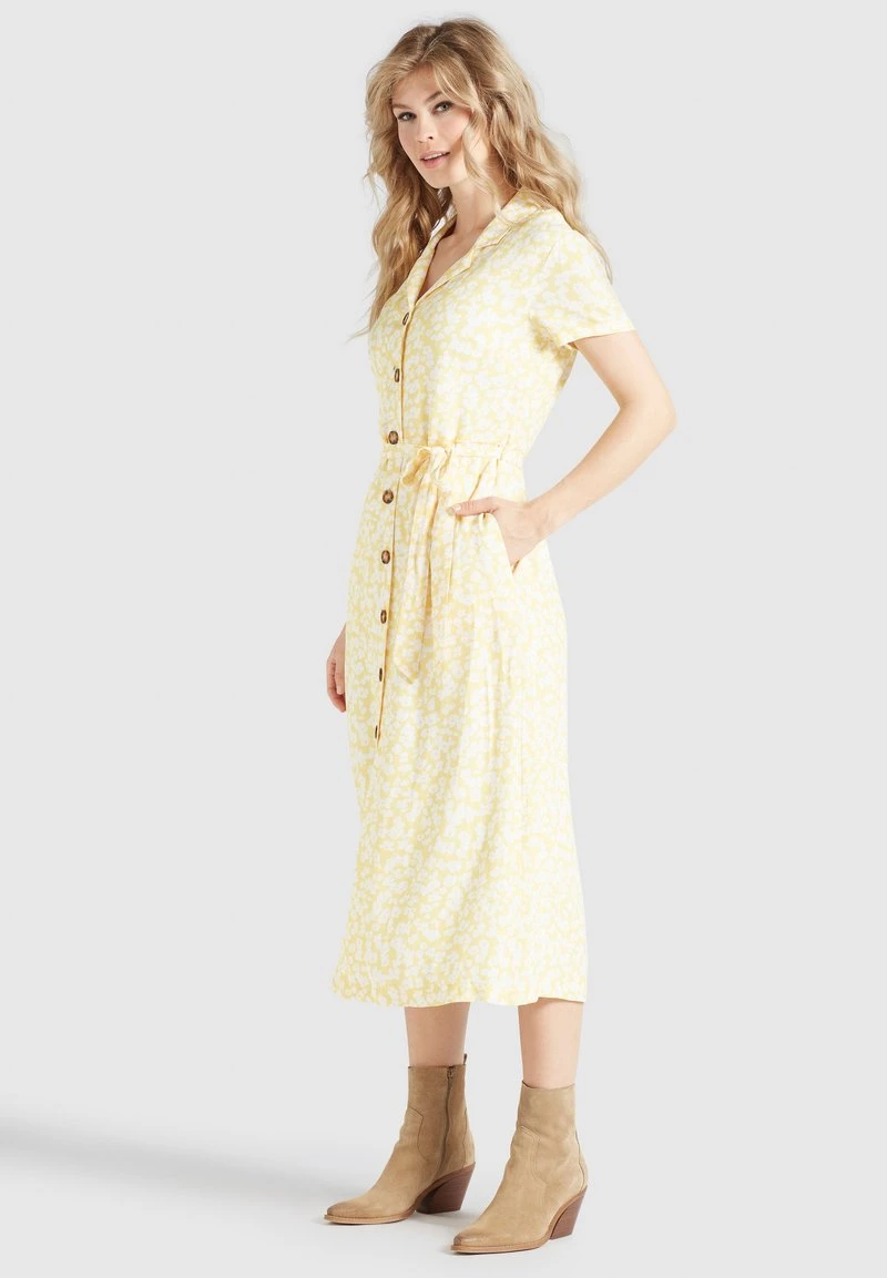 GOYA - Blusenkleid - gelb-weiß geblümt Khujo GOYA - Blusenkleid - Gelb-weiß Geblümt -Deutschland Khujo Verkaufs-Shop 518b2fd2f5594856a8982c106e6e3188