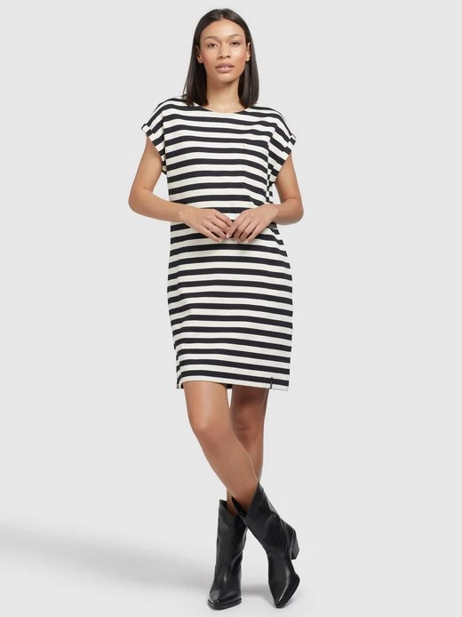 Damen Kleid - NISHA STRIPES Khujo Damen Kleid - NISHA STRIPES -Deutschland Khujo Verkaufs-Shop Damen Kleid NISHA STRIPES pdstandard 624972 0001 modelfront 2