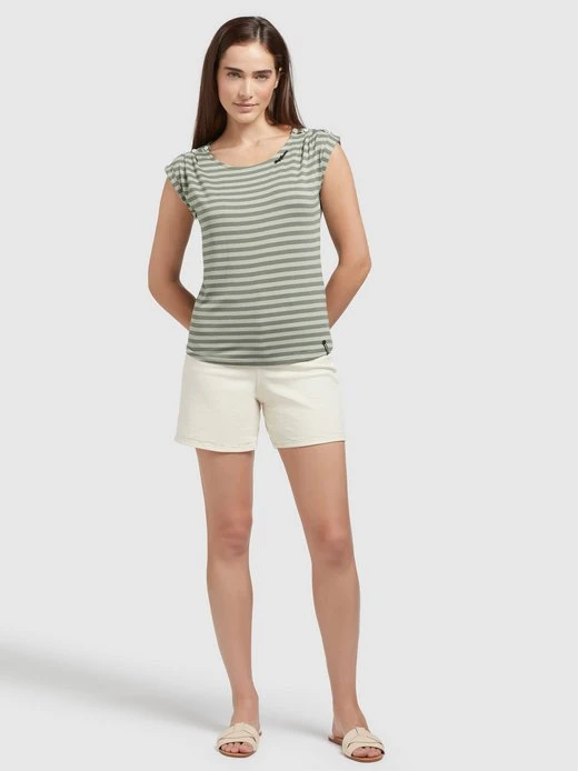 Damen T-Shirt - ANAIS STRIPES Khujo Damen T-Shirt - ANAIS STRIPES -Deutschland Khujo Verkaufs-Shop Damen T Shirt ANAIS STRIPES pdstandard 624965 0001 modelfront 2