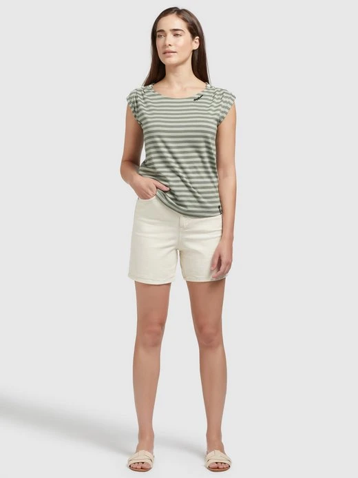 Damen T-Shirt - ANAIS STRIPES Khujo Damen T-Shirt - ANAIS STRIPES -Deutschland Khujo Verkaufs-Shop Damen T Shirt ANAIS STRIPES pdstandard 624965 0001 modelfront 3