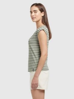 Khujo Damen T-Shirt - ANAIS STRIPES 4 Khujo Damen T-Shirt - ANAIS STRIPES -Deutschland Khujo Verkaufs-Shop Damen T Shirt ANAIS STRIPES pdstandard 624965 0001 modelside 1