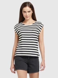 Khujo Damen T-Shirt - LHADSE STRIPES