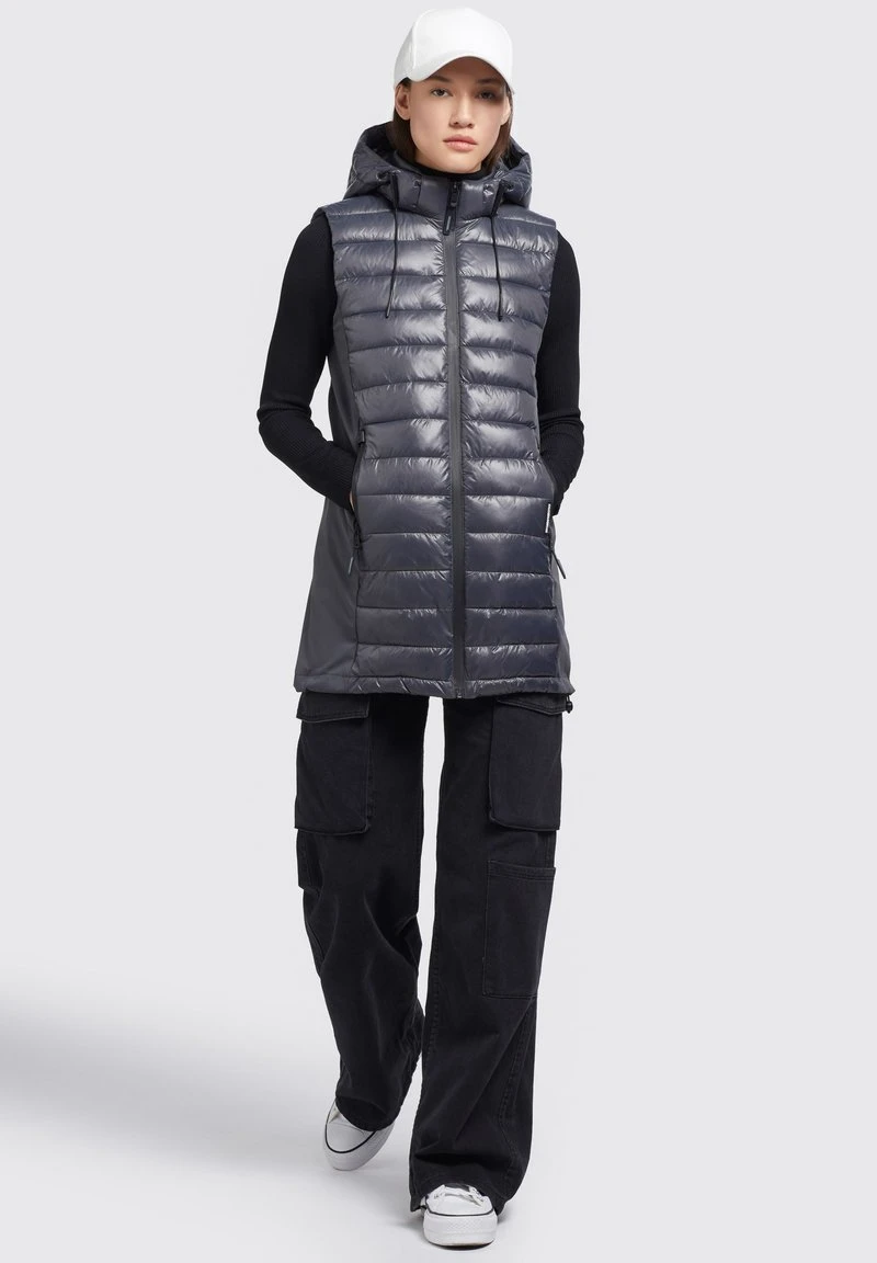 BECCA SHINY - Weste - grau Khujo BECCA SHINY - Weste - Grau -Deutschland Khujo Verkaufs-Shop d06e3f2e9cba4de8b1fe9e80d8e38dca