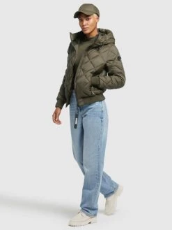 Khujo Steppjacke "Sarabi" In Khaki -Deutschland Khujo Verkaufs-Shop khujo steppjacke sarabi in khaki 4